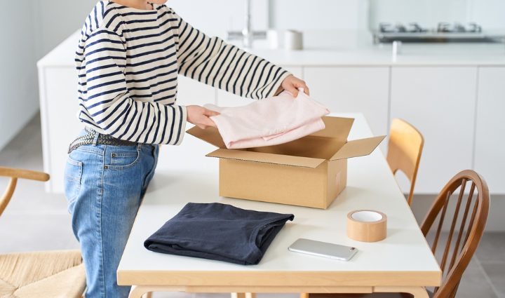 Hướng dẫn đóng gói quần áo, vải vóc, giày dép, túi xách...